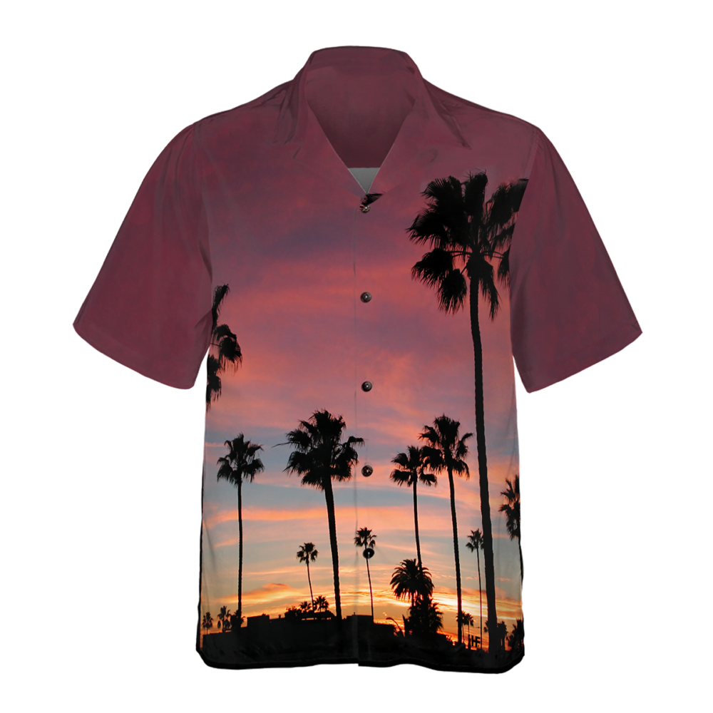 Sunset Venice Beach Men Hawaiian Shirt