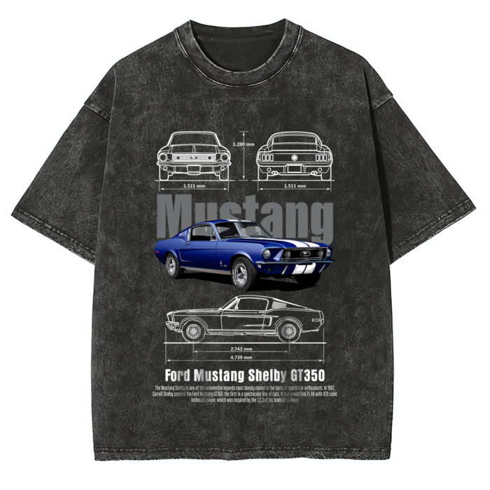 Ford Mustang Blueprint Wash Shirt