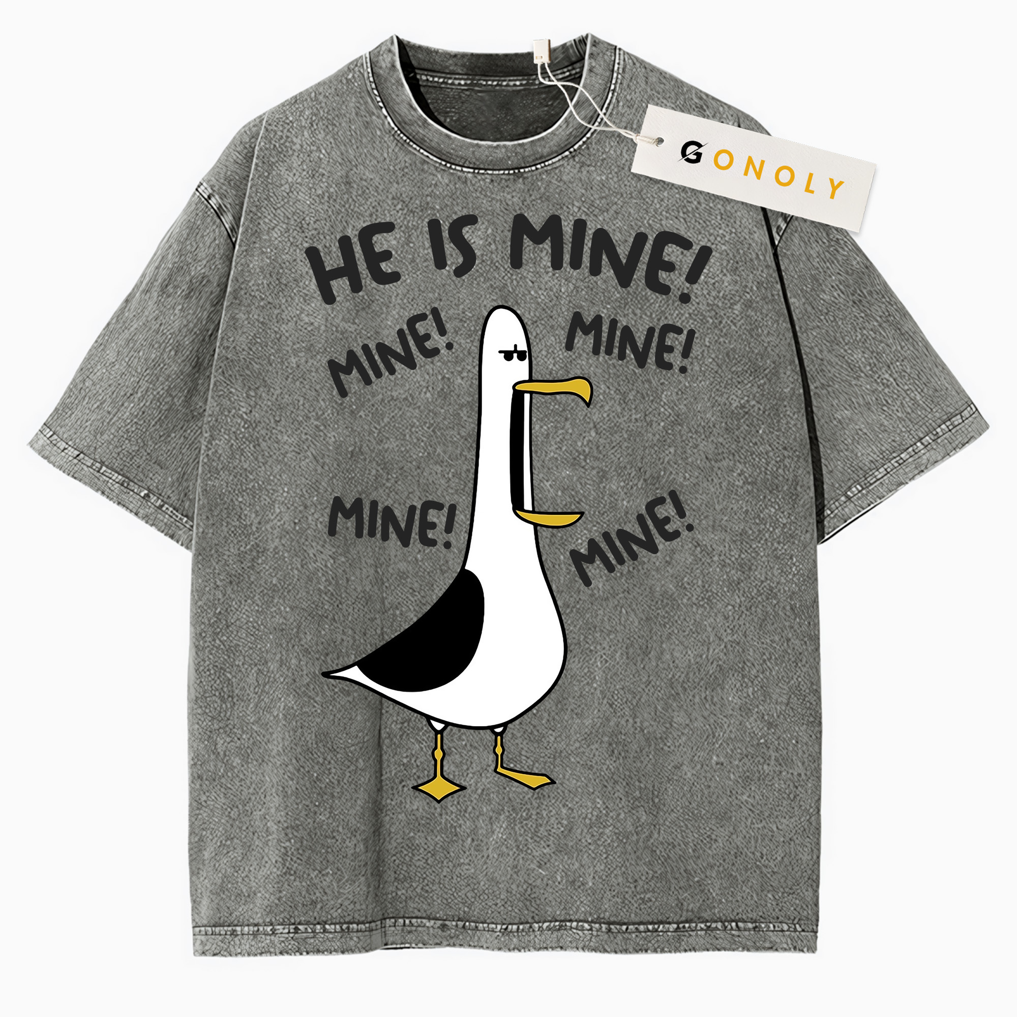 He is Mine Seagull Tee Wash Shirt