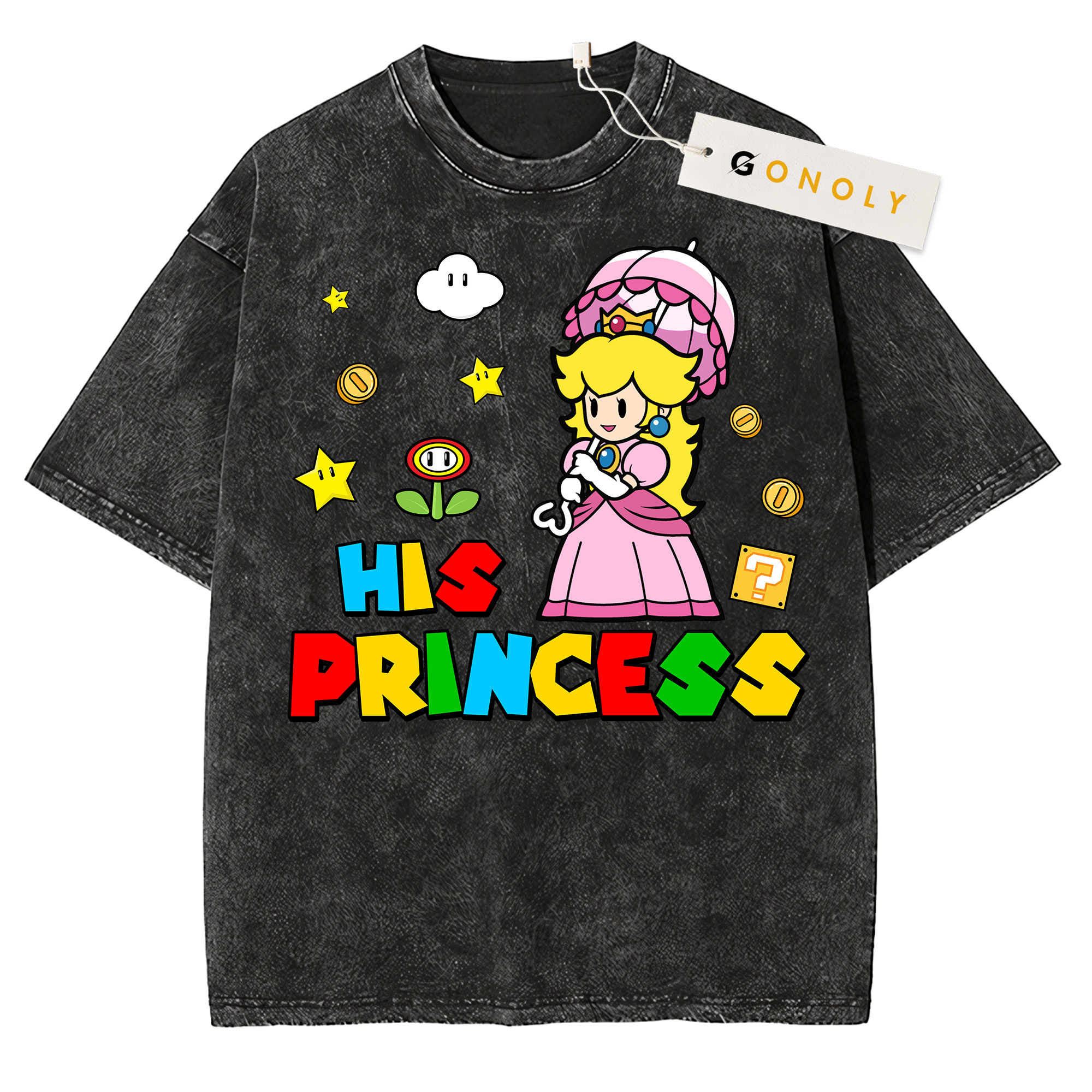 His Princess Couple Wash Shirt