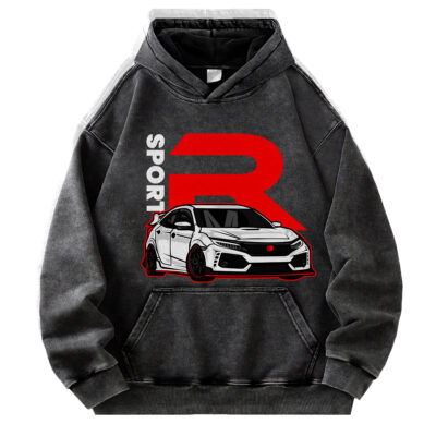 Civic Type R Wash Hoodie