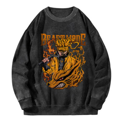 Kurama Beast Mode Washed Sweatshirt